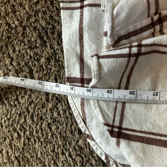 Universal thread women’s flannel shirt small cream brown‎ - Picture 8 of 8